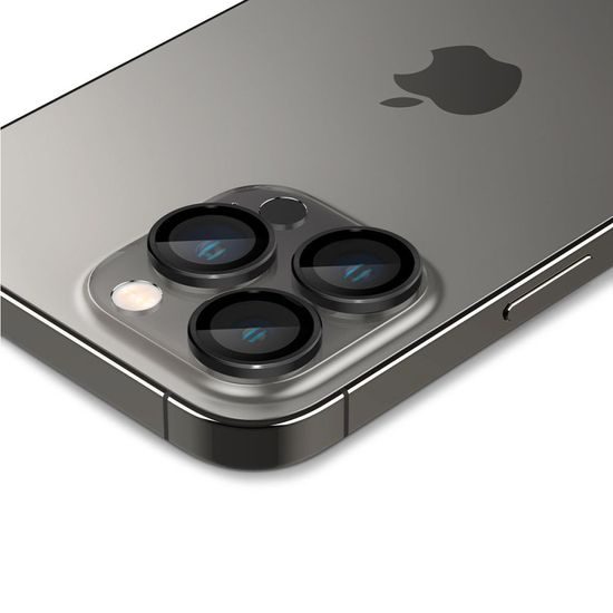 Spigen Optik.TR Ez Fit ochrana fotoaparátu, 2 kusy, iPhone 14 Pro / 14 Pro Max / 15 Pro / 15 Pro Max, čierna