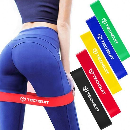 Techsuit TS-01 ελαστικές ταινίες γυμναστικής, 5 τεμάχια