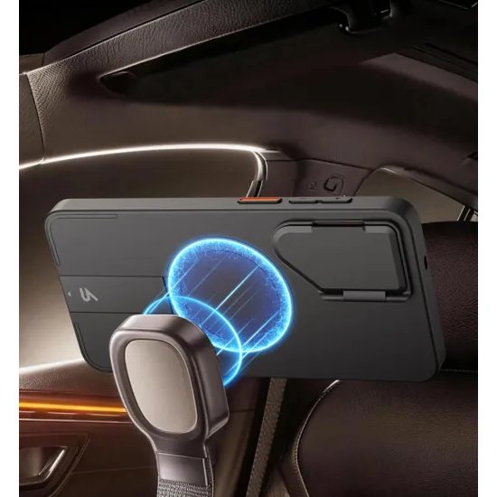 Suritch MagSafe Schutzhülle für Samsung Galaxy S26 Plus - Kickstand Camprotector - Schwarz