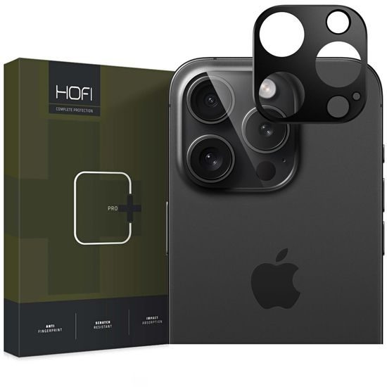 Hofi Alucam pokrov za kamero, iPhone 16 Pro / 16 Pro Max, črn