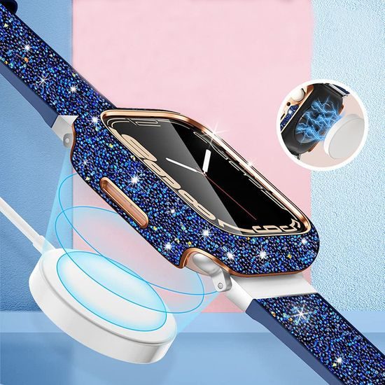 JP Watch etui Crystal, Apple Watch 4 / 5 / 6 / SE, 44 mm, srebrn