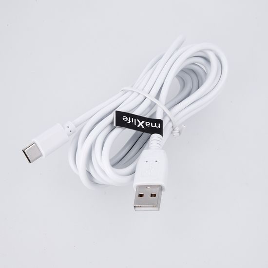 Maxlife kábel USB - USB-C, 2A, 3m, biely
