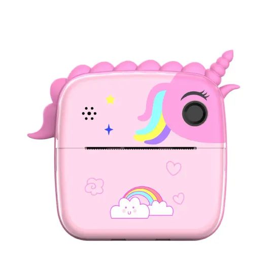 Digitální foto tiskárna 2v1 pro děti, unicorn