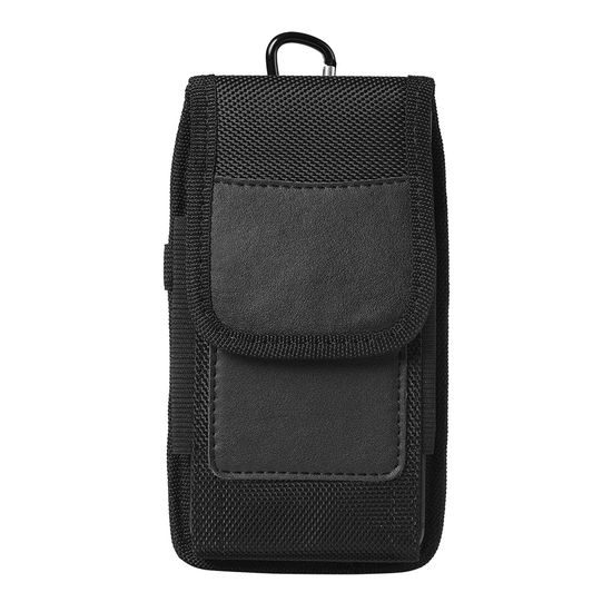 Techsuit Geantă pentru telefon în aer liber cu clip de centură, XL, 16,5 x 9 x 2,5 cm, 6,5", negru (TWB1)