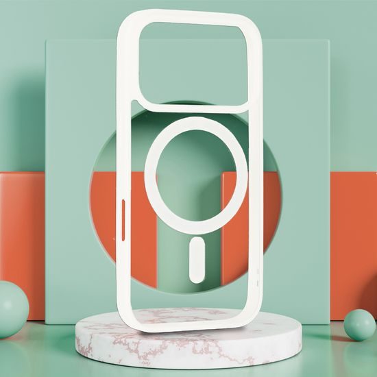 Θήκη Acrylic Color Magsafe, iPhone 17 Pro Max, λευκή