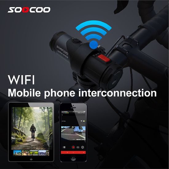 SOOCOO S20+ cameră sport 4K, rezistentă la apă, stabilizare, WiFi