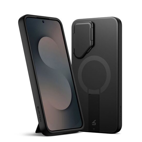 Suritch MagSafe Kickstand Camprotector θήκη Samsung Galaxy S25 FE, μαύρη