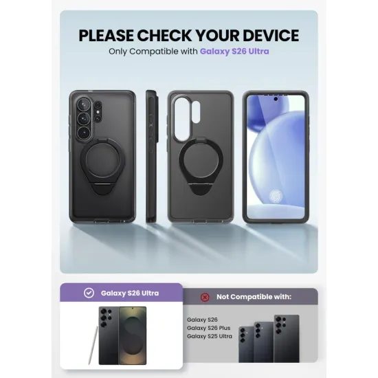 Supcase Cosmo Mag s MagSafe, Samsung Galaxy S26 Ultra, černý