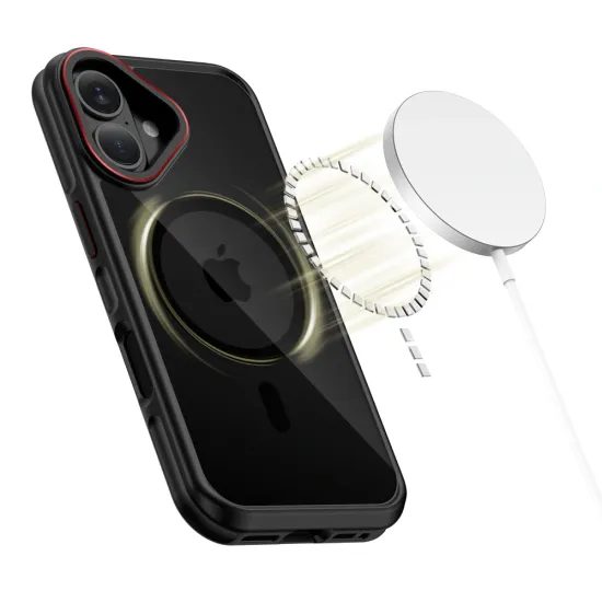 Tech-Protect MagHybrid MagSafe, iPhone 17, κόκκινο-μαύρο