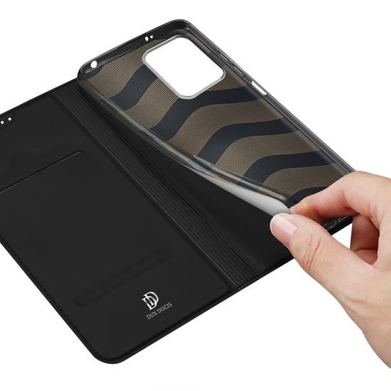 Dux Ducis Skin Pro, knížkové pouzdro, Xiaomi Redmi Note 12 5G / Poco X5 5G, černé