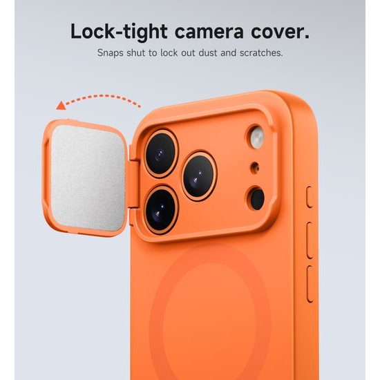 Husă Suritch MagSafe Kickstand Camprotector iPhone 17 Pro Max / 18 Pro Max, portocaliu