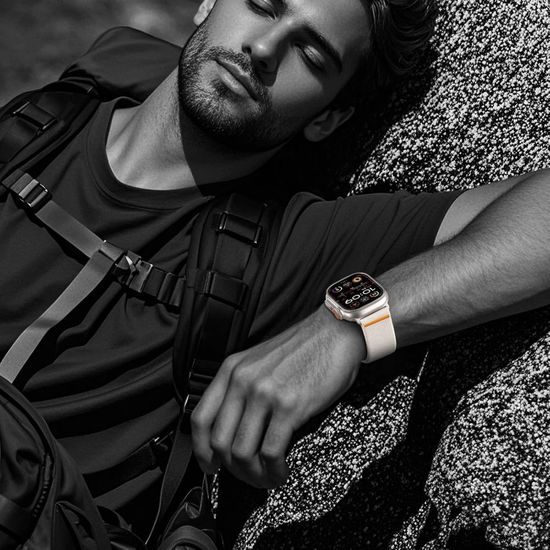 Tech-Protect Nylon Clasp remienok, Apple Watch 6 / 7 / 8 / 9 / 10 / SE / ULTRA 1 / 2 (44 / 45 / 46 / 49 mm), titán