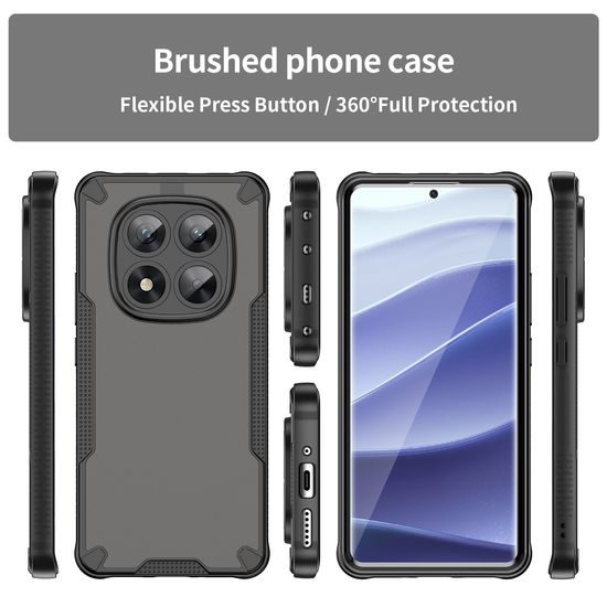ArmorShield Hybrid Case, Xiaomi Redmi Note 14 Pro 5G, μαύρο