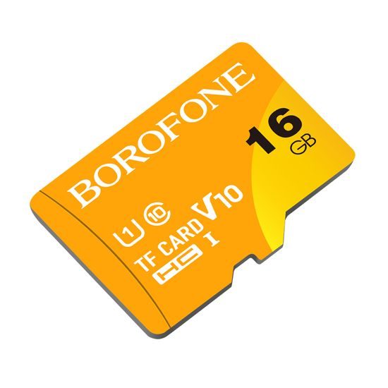 Κάρτα Μνήμης Borofone Class10 MicroSD, 16GB, SDHC, 85MB/s