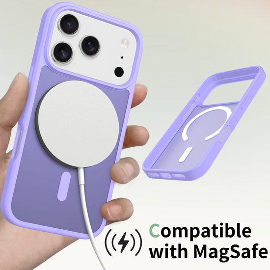 JP MagFit Colour MagSafe θήκη με μαγνήτη N52, iPhone 17 Pro, μωβ