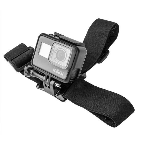 Alogie Kopfhalterung für Smartphone und Action Kamera - 2in1 Head Strap Mount - Schwarz