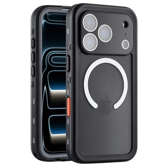 ShellBox IP68 obal, iPhone 17 Pro / 18 Pro, černý