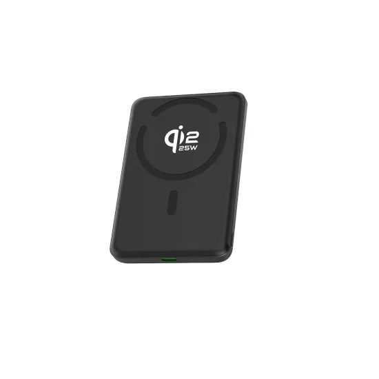 ER POWER juhtmevaba magnetiga akupank 10000 mAh Qi2 25W Semi Solid – must