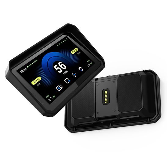 6" Motociklistički zaslon s bežičnim CarPlay i Android Auto, dvostrukom Full HD kamerom i brzootpusnim nosačem