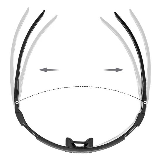 Rockbros Ποδηλατικά Φωτοχρωμικά Γυαλιά με Προστασία UV και Διορθωτικό Ένθεμα, Μαύρα