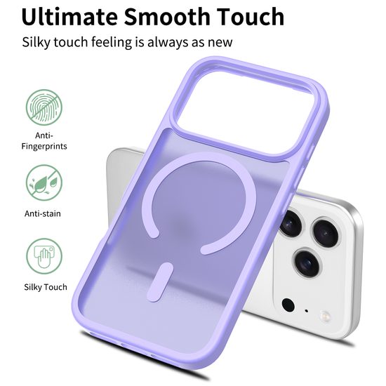 JP MagFit Colour MagSafe θήκη με μαγνήτη N52, iPhone 17 Pro, μωβ