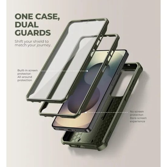 Dexnor 360 Kickstand Camprotector etui Samsung Galaxy S26 Ultra, zielone