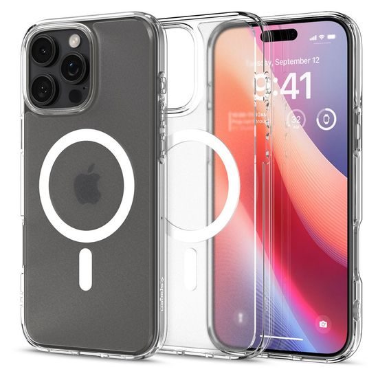 Spigen Ultra Hybrid Mag, MagSafe, iPhone 16 Pro Max, frost clear