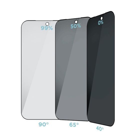 OBAL:ME Privacy 5D Tvrzené Sklo pro iPhone 18 Pro, černé