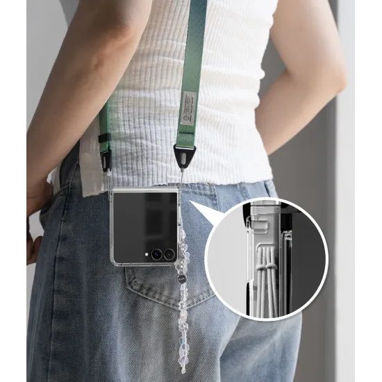 Ringke Fusion Flap θήκη, Samsung Galaxy Z Flip 8, διάφανη
