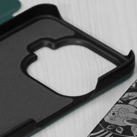 Eco Leather View maska, Xiaomi 17T Pro, zelena