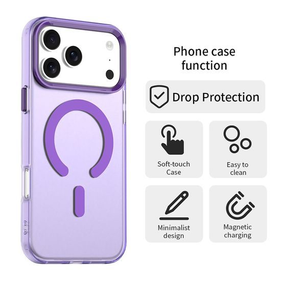 Techsuit CandyCase MagSafe, iPhone 17 Pro, μωβ