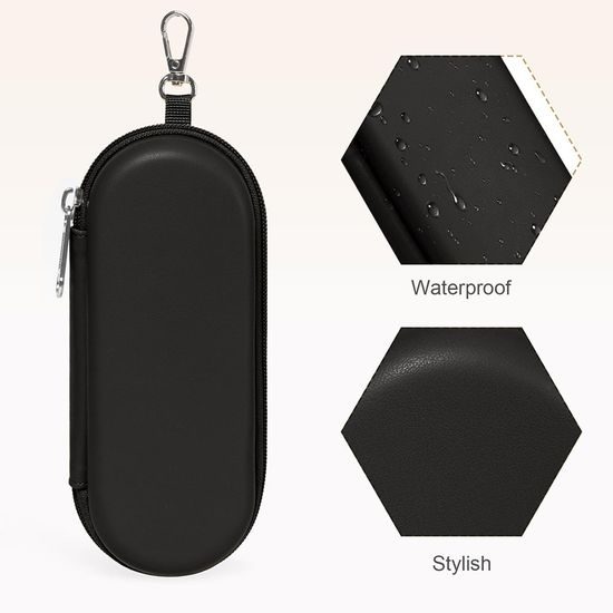 Akinių dėklas Techsuit (ETJ3), 16,5 × 6,5 × 4 cm, juodas