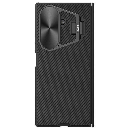 Samsung Galaxy Z Fold 7 vāciņš – Nillkin CamShield Prop Metal Lens ar kameras aizsargu – melns