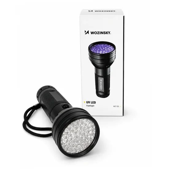 Wozinsky WLT-51L IP65 UV svetilka za odkrivanje sledi, črna