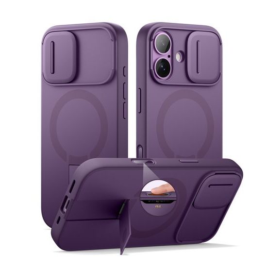 Suritch MagSafe Kickstand Camprotector θήκη iPhone 17, μωβ