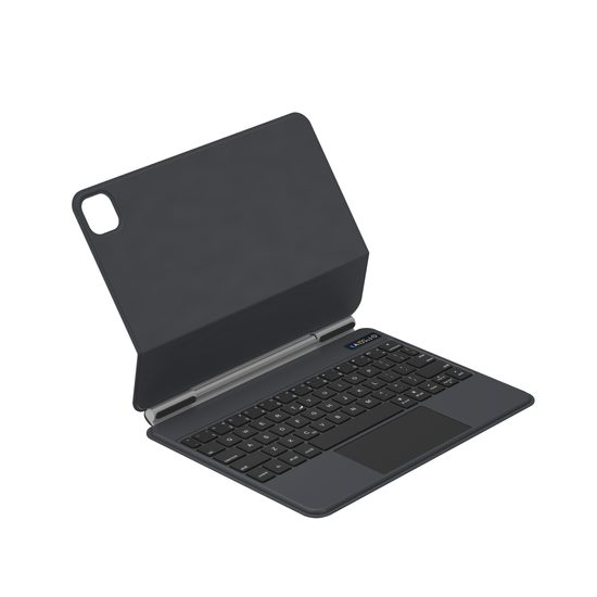 JP Magnetic Keyboard MK01 táblagép tok kijelzővel, iPad Pro 11 2024, fekete