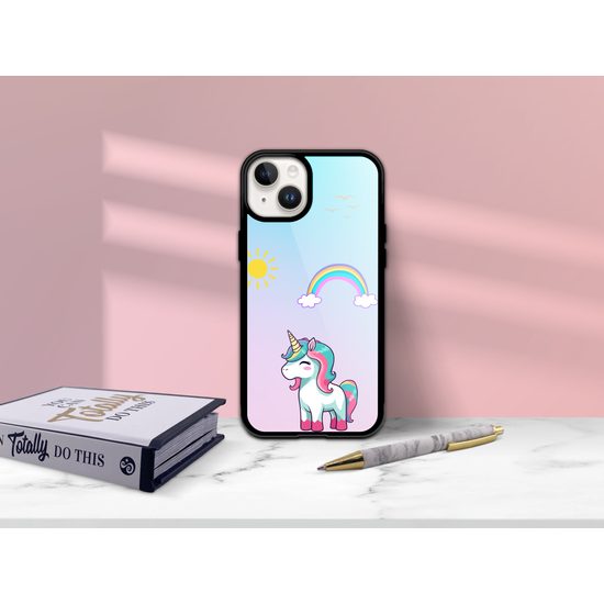 Momanio obal, iPhone X / XS, Unicorn and Rainbow
