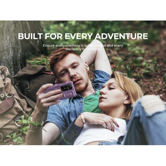 Dexnor 360 Kickstand Camprotector obal Samsung Galaxy S26, fialový