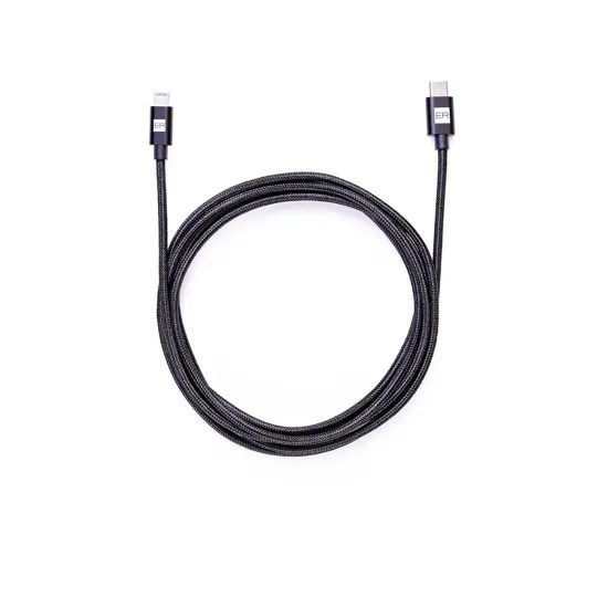 Καλώδιο ER POWER USB-C - Lightning, 1,2 m, μαύρο