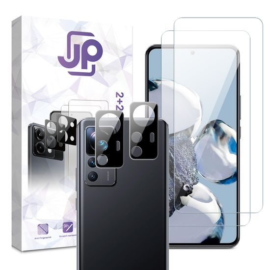 Xiaomi 12T apsauginis rinkinys – JP 2 vnt. grūdinto stiklo ir 2 vnt. kameros apsaugos