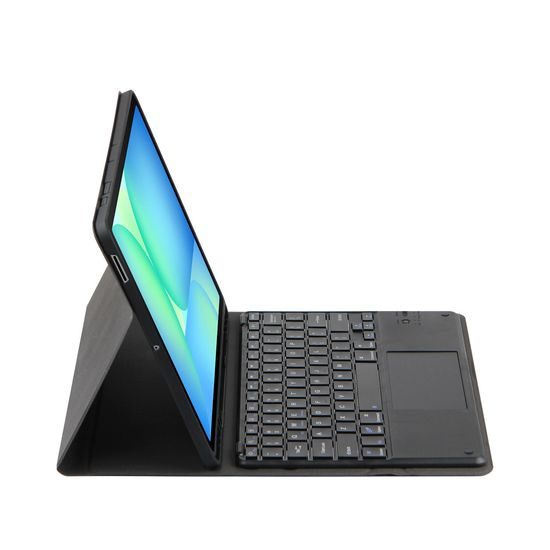 JP Μαγνητική Θήκη με Πληκτρολόγιο Bluetooth, Touchpad, Φωτισμό και Βάση για Stylus, Samsung Galaxy Tab S10 FE+, Μαύρη