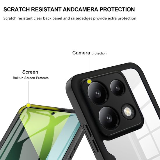 JP Defense kolorowe etui, Xiaomi Redmi Note 13 Pro 5G, czarne
