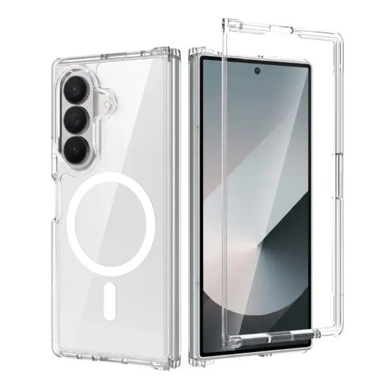 Tech-Protect Flexair Hybrid Schutzhülle für Samsung Galaxy Z Fold 8 Ultra - MagSafe kompatibel - Transparent