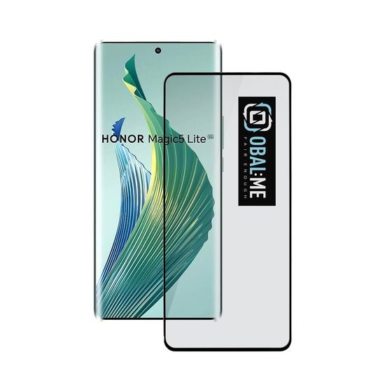 OBAL:ME 5D Schutzglas für Honor Magic5 Lite, schwarz