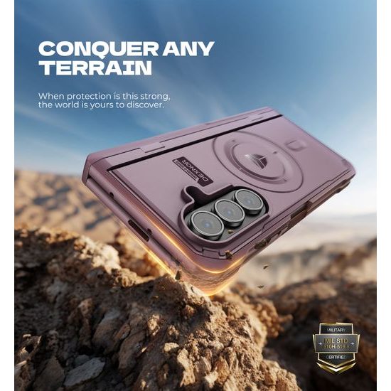 Θήκη Dexnor MagSafe Kickstand Samsung Galaxy Z Fold 7, μωβ