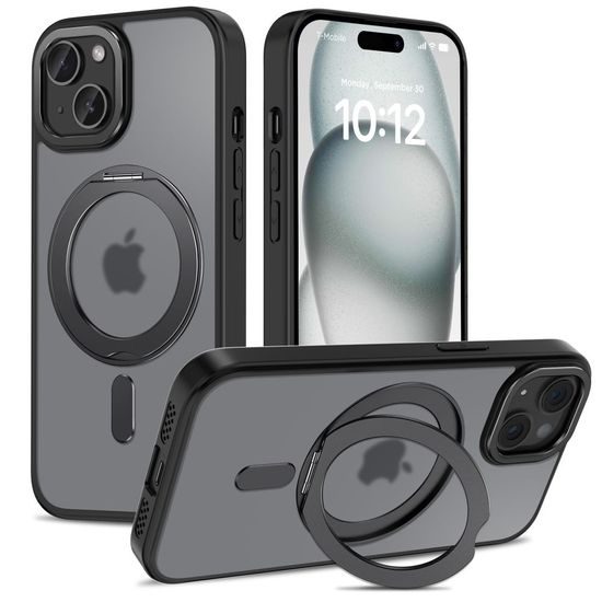 Tech-Protect MagRing MagSafe iPhone 15, mat črn