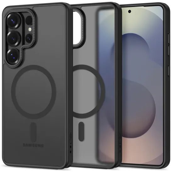 Tech-Protect MagCam Hoesje - MagSafe geschikt - met Camera Cover - voor Samsung Galaxy S26 Ultra - Zwart Mat