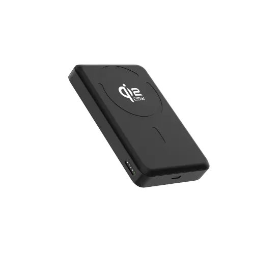ER POWER juhtmevaba magnetiga akupank 10000 mAh Qi2 25W Semi Solid – must