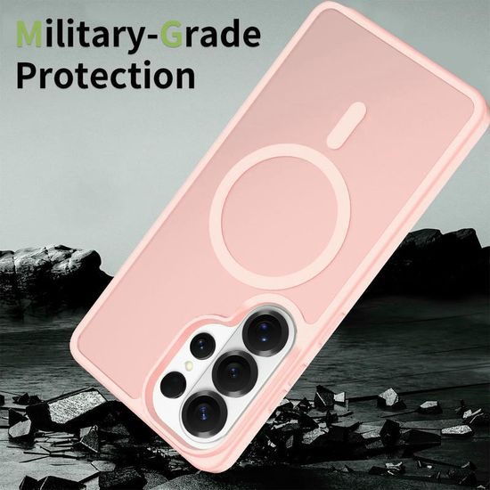 JP MagFit Colour θήκη MagSafe με μαγνήτη N52, Samsung Galaxy S26 Ultra, ανοιχτό ροζ