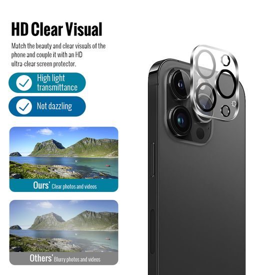 JP Combo pack, 2 db edzett üveg és 2 db kameraüveg készlet, iPhone 12 Pro